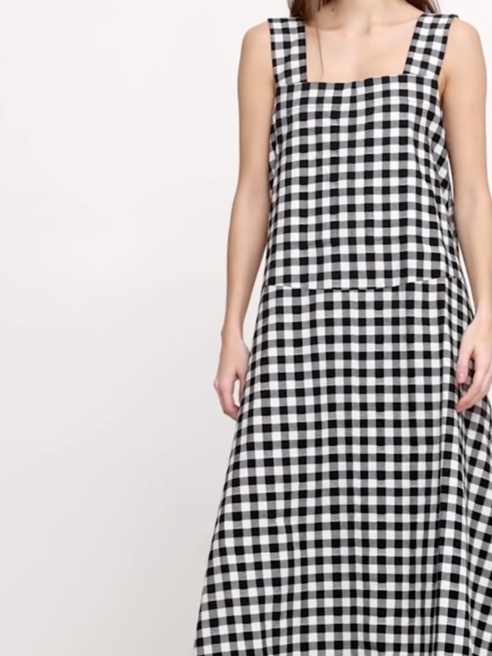 Banana Republic Square Neck Apron Midi Dress - Picture 3 of 6